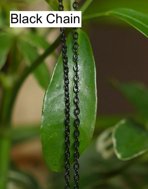 Customizable wrapped black kyanite crystal necklace on chain or suede